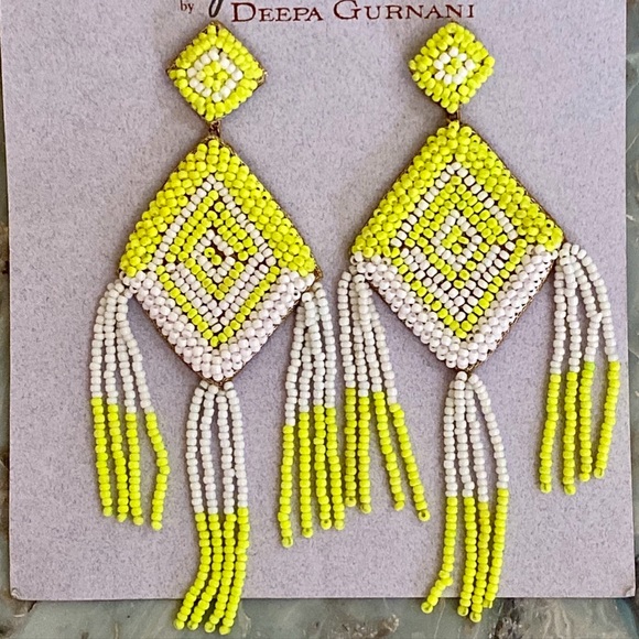πΊπHPππΊ NWT Anthropologie Deepa Beaded Diamond Chandeliers